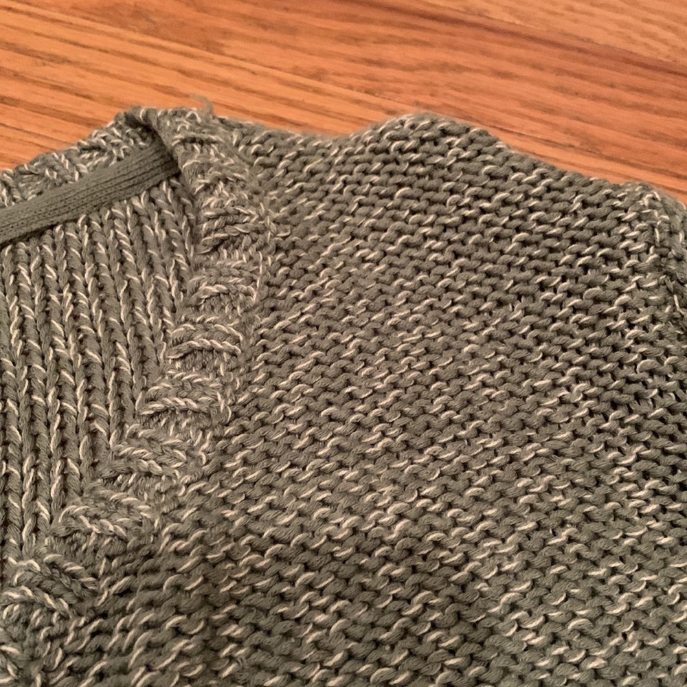 Quinn Green Sweater with Zippers - Picture 6 of 11